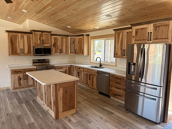 Blackduck house living area and kitchen